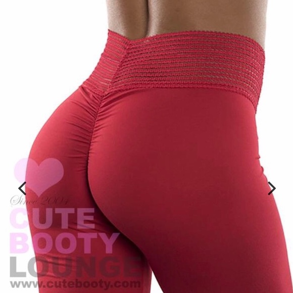 Red leggings - Picture 2 of 3